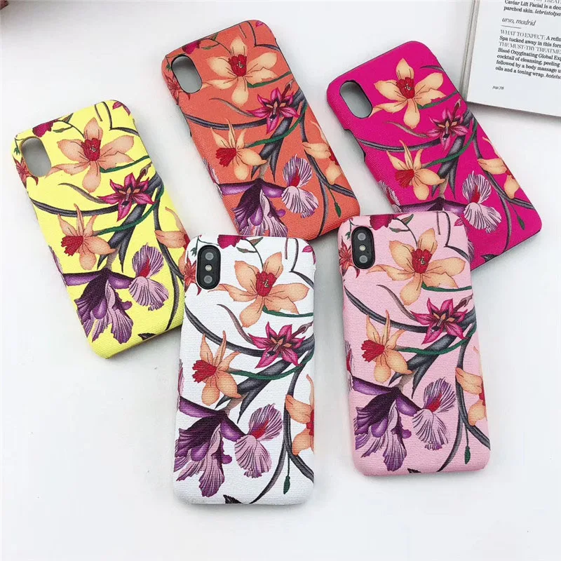 

Flower beautiful fashion luxury phone case for iPhone 11 promax back cover XSMAX for iphone 6 7 8 plus fundas XS XR hard cases