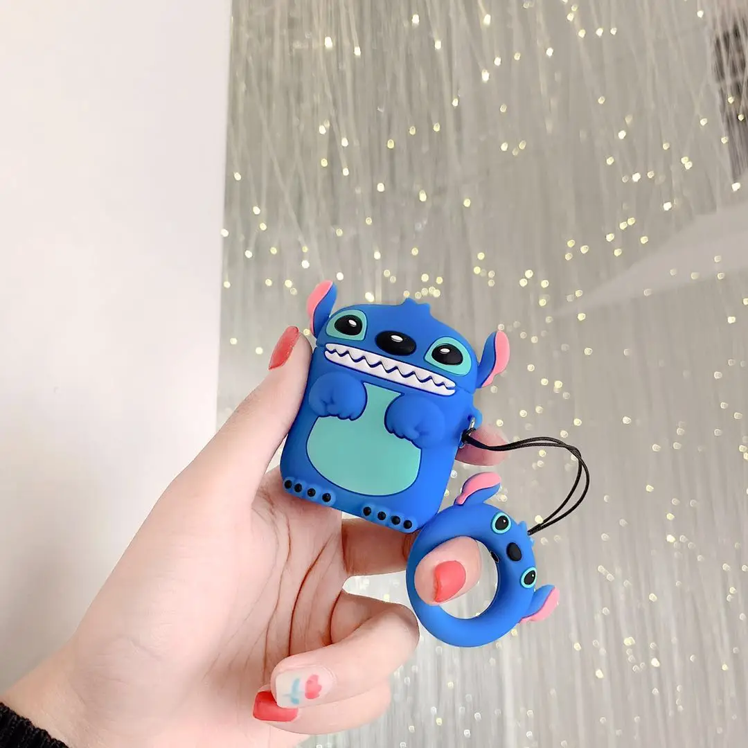Stitch Mickey For Airpods 1 2 Case Fashion Box Soft Wireless Bluetooth Earphone Case For AirPods Dumbo Earphone Accessorie