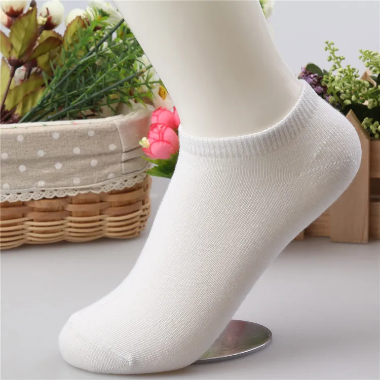 Яркие цветные женские носки, модные студенческие хлопковые носки - Цвет: Белый