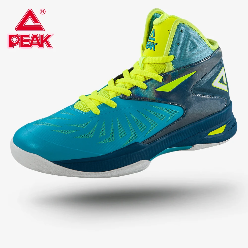 

PEAK Men's Soaring II Basketball Shoes Professional Drop-in Cushioning High Upper Protect Anti-slip Basketball Rebound Sneakers