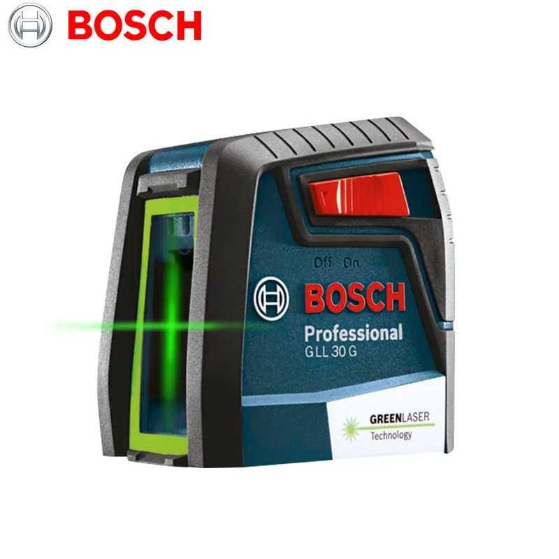 Original Bosch GLL30G Laser Level High Precision Green Light Two-Line Horizontal And Vertical Tool | Инструменты