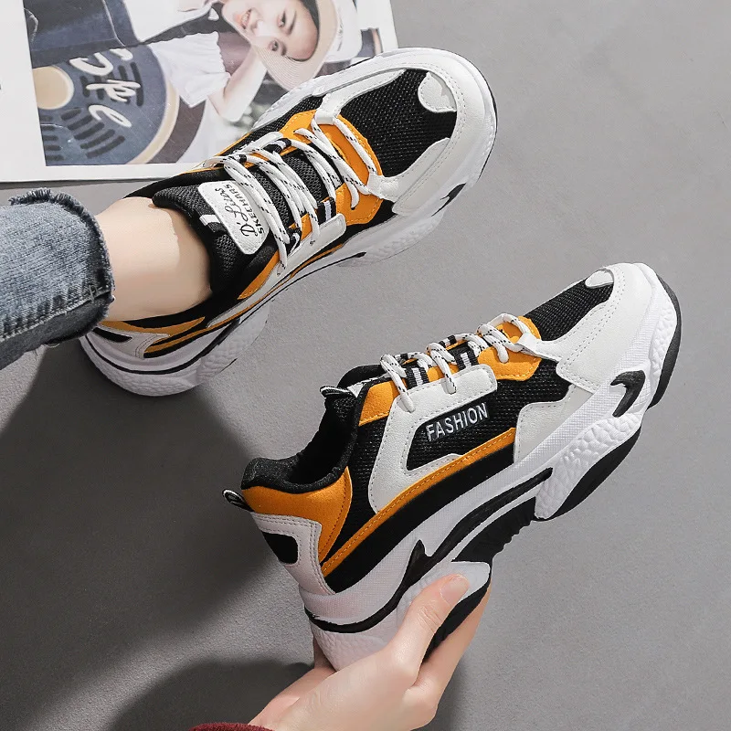 

Daddy shoes net red women's super-fire hundred breathable thick-soled casual sports shoes 2020 spring new trend shoes