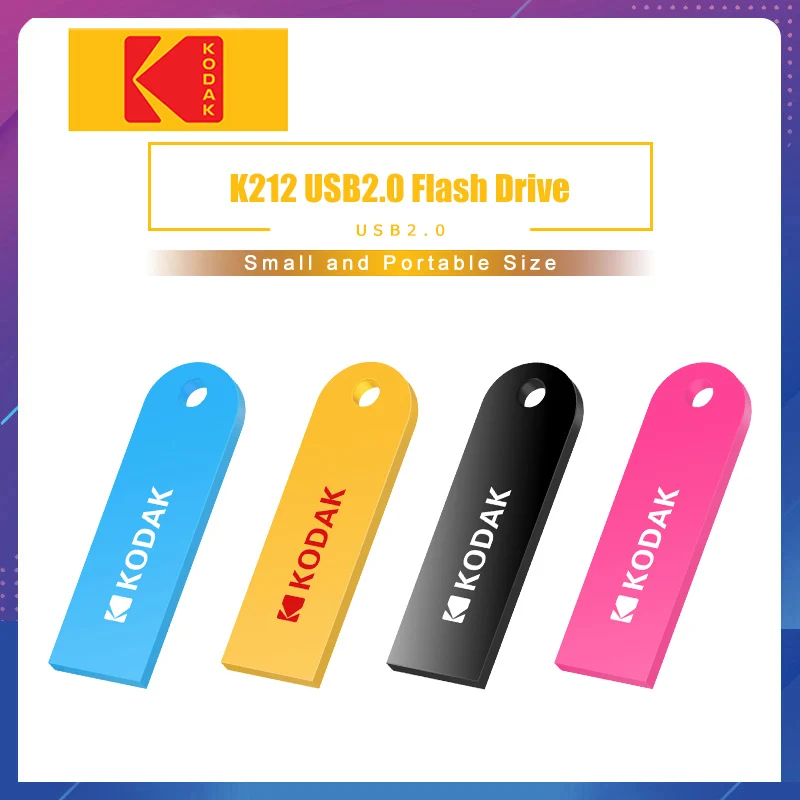 

Kodak K212 Mini Metal USB Flash Drive 16GB 32GB 64GB flash Memory stick pen drive USB2.0 pendrive memoria usb