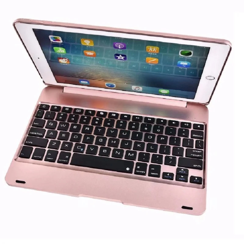 Teclado Abs Coque para Ipad Pro 9.7 2023 Case com Teclado sem Fio A1673 A1674 Case para Ipad Pro 9.7 Teclado Capa
