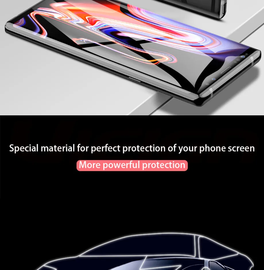 35D полностью изогнутое закаленное стекло для samsung Galaxy S8 S9 Plus Note 8 9 Защита экрана для samsung S6 S7 Edge S8 защитная пленка