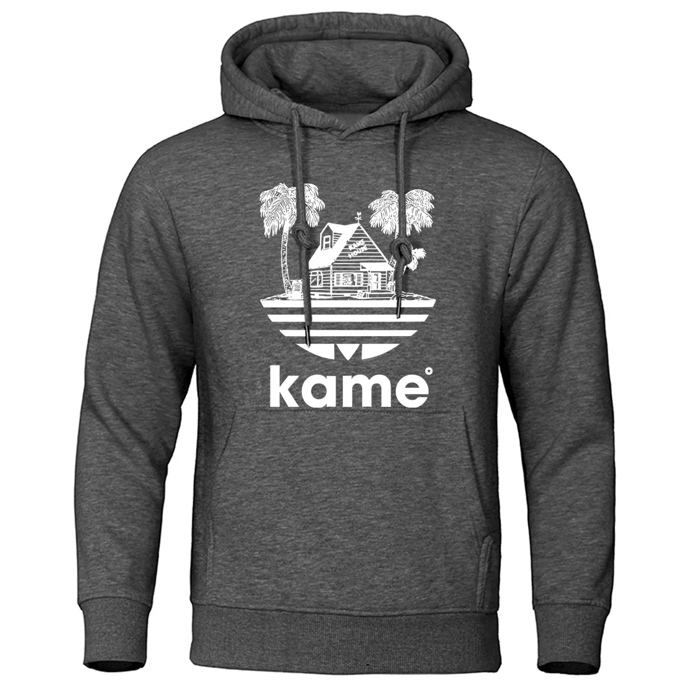 dark gray 5 Dragon Ball толстовки японского аниме Толстовка Каме дом Мастер Роши осень зима флисовый пуловер мужская забавная Толстовка - Цвет: dark gray 5