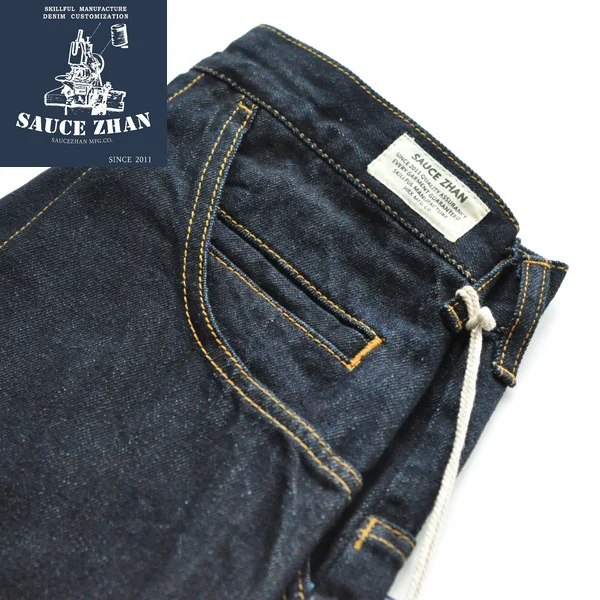Мужские джинсы SauceZhan JF03, облегающие джинсы, джинсы селваж, синие джинсы, мужские джинсы, потертые мужские джинсы, брендовые облегающие джинсы для мужчин