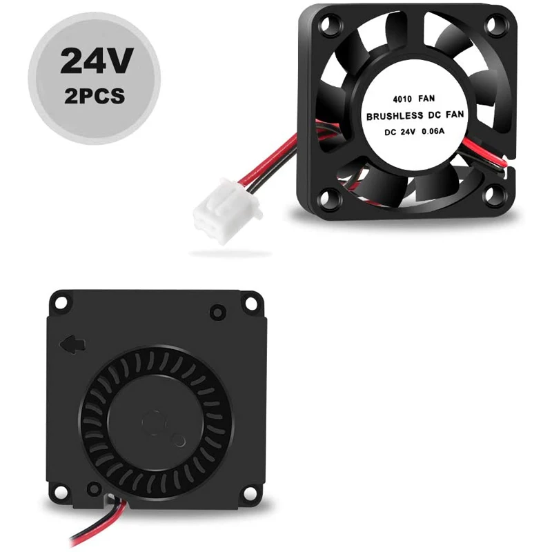 Вентилятор охлаждения 24 В Creality Ender 3 4010 40 мм экструдер с горячим концом + турбо