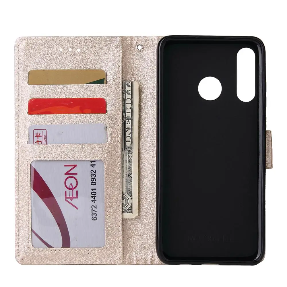 Protective Phone For HUAWEI P30 lite/nova 4E Flip-typeCase With 3 Card Position Buckle Design Phone Cover