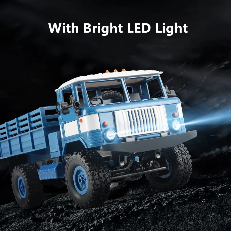Electric Full Metal 2.4G Truck Off-Road RC Truck 1:16 Metal Body Structure Metal Shock Absorber Remote Control Truck RC Toy Gift 4