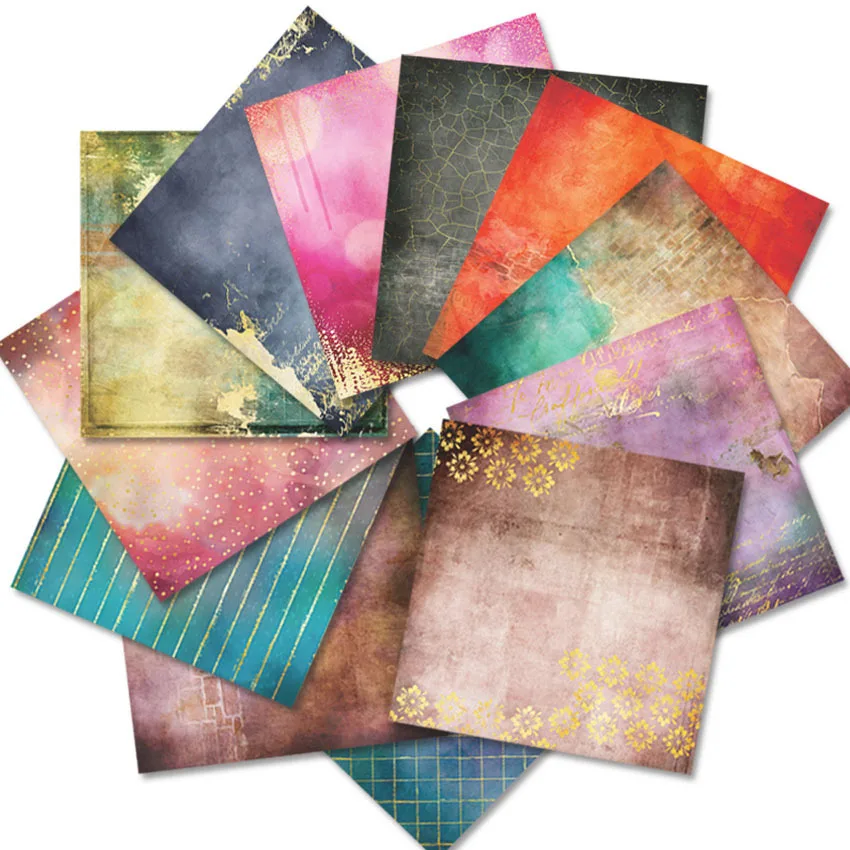 KLJUYP 24 Sheets Beilliant Life Scrapbooking Pads Paper Origami Art Background Paper Card Making DIY Scrapbook Craft scrapbook paper craft paper scrapbooking material scrapbook materials handmade craft paper scrapbooking paper
