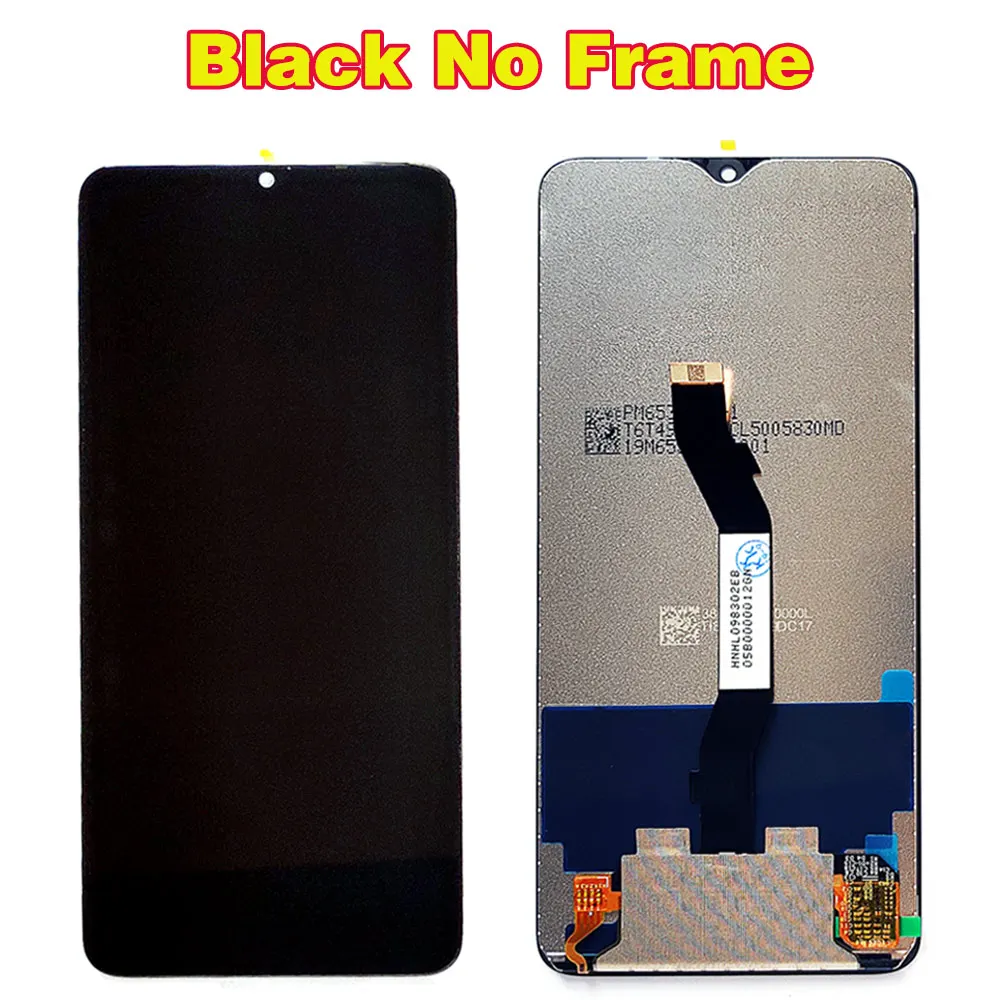 Black Without Frame AAA Fansu ЖК-дисплей для Xiaomi Redmi Note 8 Pro Сенсорный экран 6,53 дюймов дигитайзер сборка олеофобное покрытие 10 точек касания - Цвет: Black Without Frame