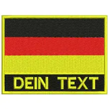 Пользовательские флаг Германии армии военные имя патчи персонализированные железные на крючок подложки