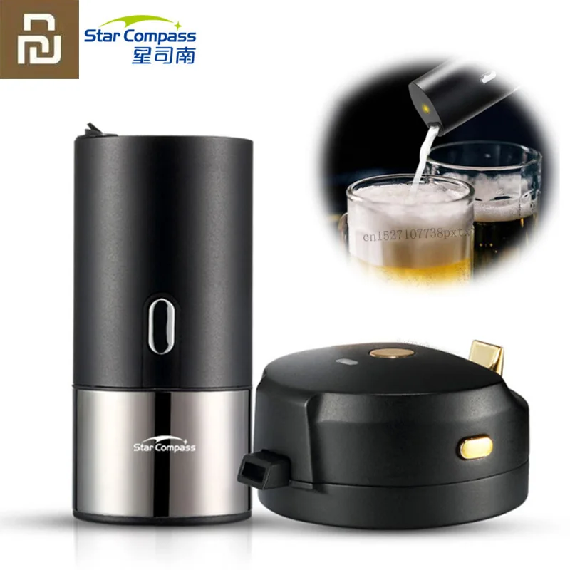 youpin star compass portable mini beer bubbler 40000 times s household ultrasonic beer foaming machine beer bubblers
