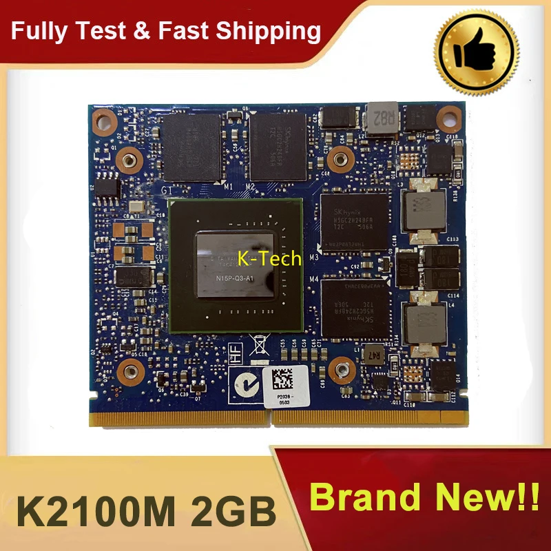 Новинка графическая видеокарта K2100 K2100M 2 Гб стандартная GDDR5 карта для Dell M4700 M4800 HP