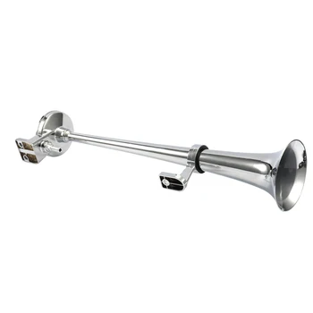 

Universal Car Air Horn Compressor 17 Inch 150DB Super Loud Single Trumpet Compressor 12V 1 Set for Trucks Cars Automobiles