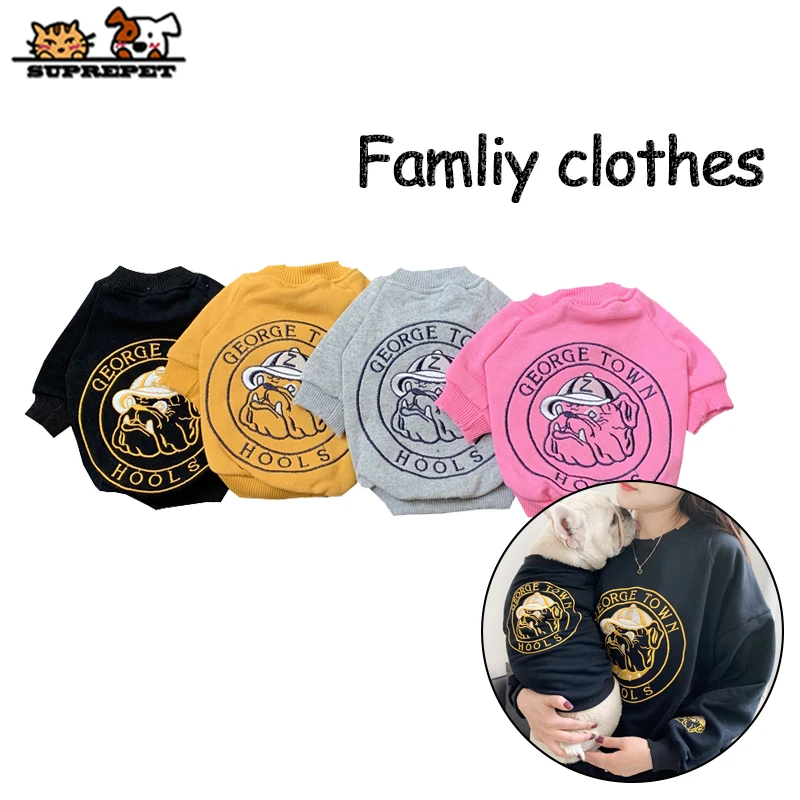 SUPREPET худи для домашних собак родителей Французский бульдог крутая собака голова