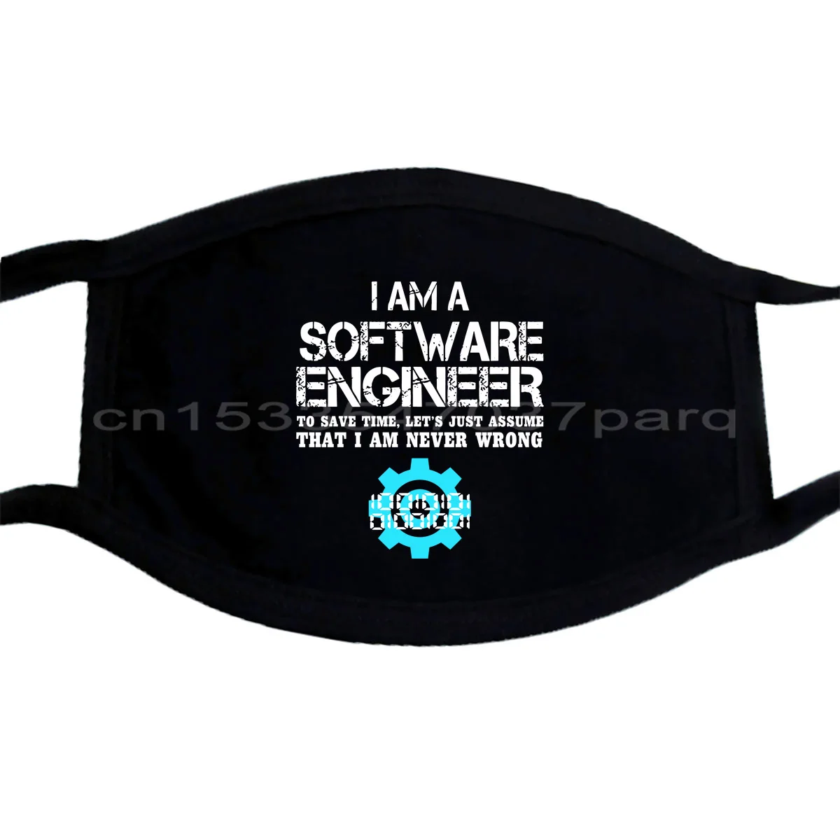Software Engineer lets assume I'm never wrong funny geeky printed Masks Cool Casual pride Mask men Unisex New Fashion | Аксессуары