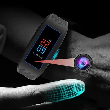 

1080P HD Slim Mini DV Camera Voice Video Recording Recorder Smart Wristband Band Watch Bracelet