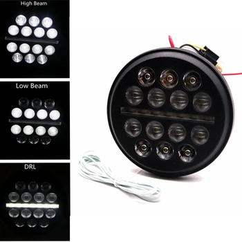 

Yait 5.75 inch Led headlight halo Ring white DRL Angel eye For Sportster Touring - Super Glide Dyna 5 3/4" Led