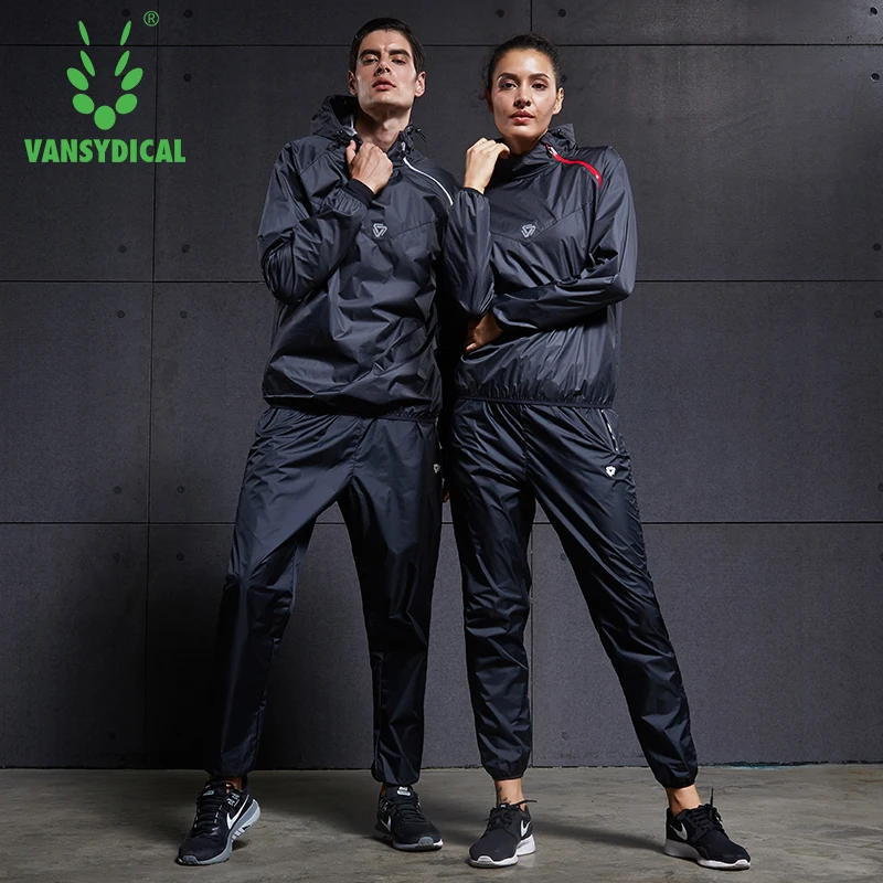 Vansydical спортивный костюм сауна для женщин и мужчин одежда тренажерного зала