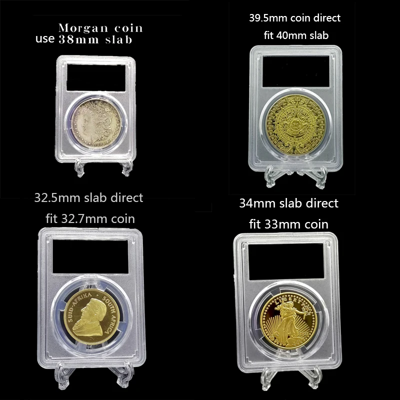 10pieces95mm265mmGradedIDENTIFICATIONCOINDISPLAYSLABslabs