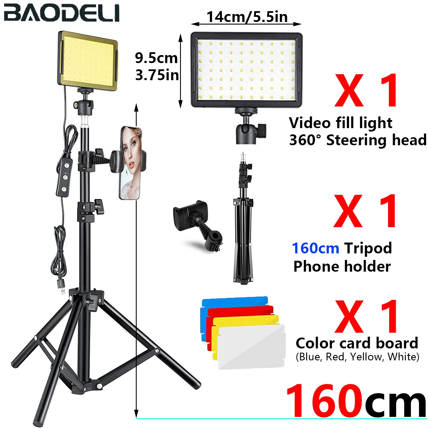 160cm stand and clip