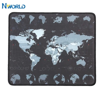 

300*250mm Gaming Mouse Pad Mat World Map Mat Non-Slip Mousepads Waterproof Overlock Thicken Mouse Pad Gamer For Overwatch Cs go