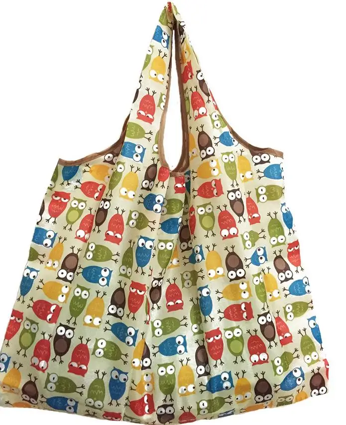 1 шт. складные многоразовые нейлоновые Женская эко-сумка для хранения путешествия шоппер сумка для продуктов - Цвет: B1