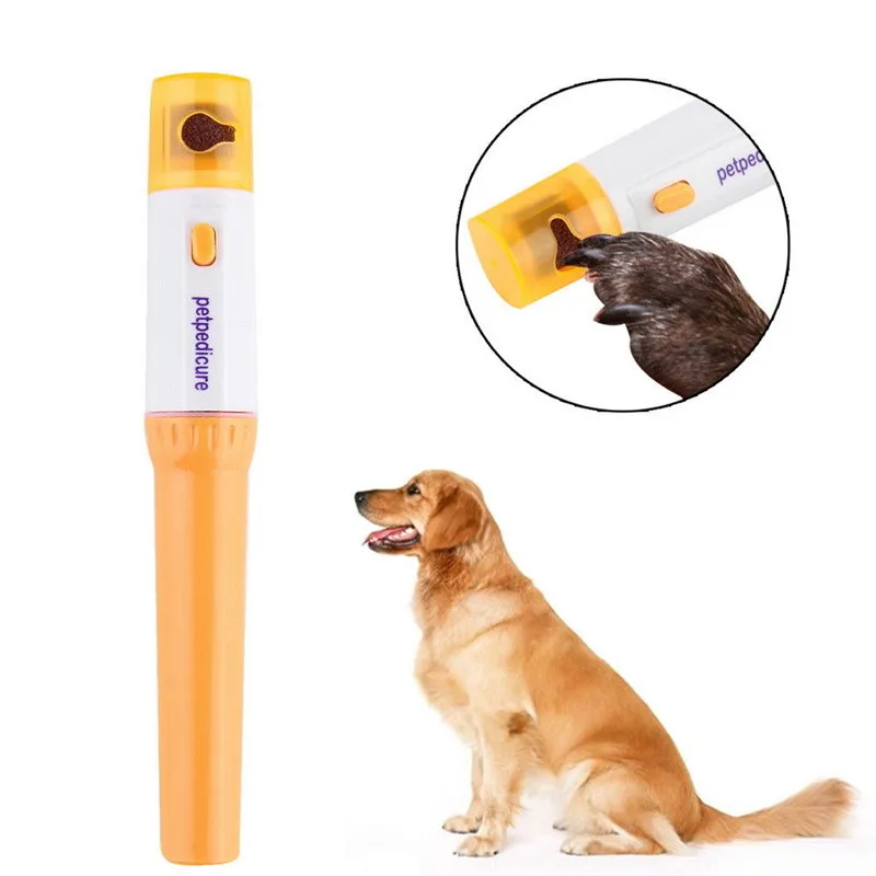 Cortaúñas para mascotas, cortauñas eléctrico sin dolor para perros y gatos, Kit de pulido de uñas, amoladora de uñas para perros y mascotas, herramienta de aseo 4