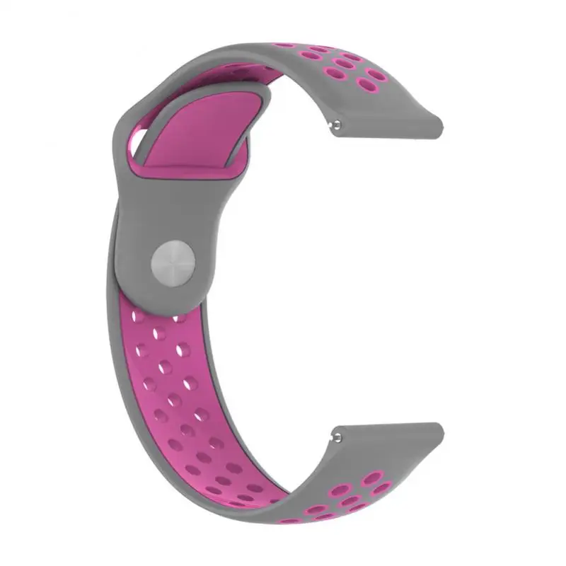 20 мм Смарт-часы ремешок подходит для Garmin vivoactive 3 Music Forerunner 245 м двухцветный резиновый силиконовый Браслет