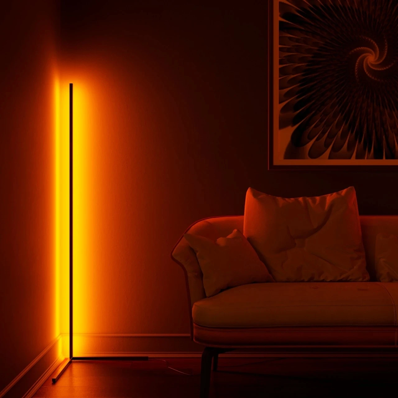 Modern Corner Floor Lamps Bright Light Interior Atmosphere Lamp Colour  Bedroom Living Room Decoration Lighting Indoor Lighting|Floor Lamps| -  AliExpress