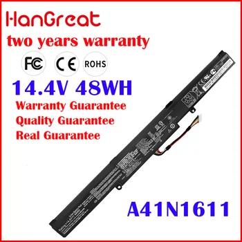 

HanGreat A41N1611 New Laptop Battery For ASUS ROG GL553 GL553VD GL553VE GL553VW Series A41LK5H A41LP4Q 14.4V 48WH