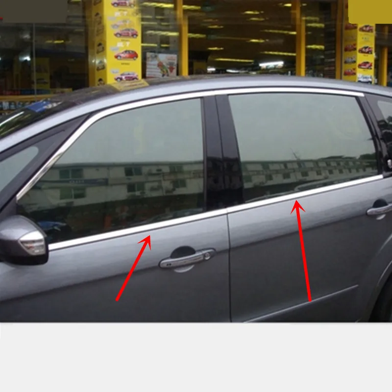 Нержавеющая пятнистая оконная рама для Ford S-MAX SMAX 2007 2008 2009 2010-2012
