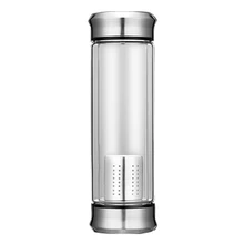 Лучшая стеклянная бутылка для воды с ситечком для чая и заварки чая, стеклянная бутылка с двойными стенками, разборка золота