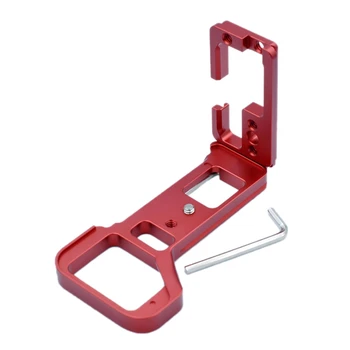 

Quick Release L Plate Extension L Type Telescopic Adjustment Bracket for Sony A92 A7R4(Red)