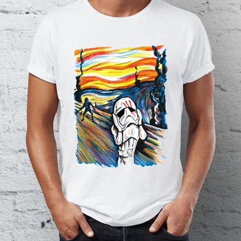 

Men's T Shirt Star Wars the Traitor Stormtrooper The Scream Parody Funny Awesome Tee