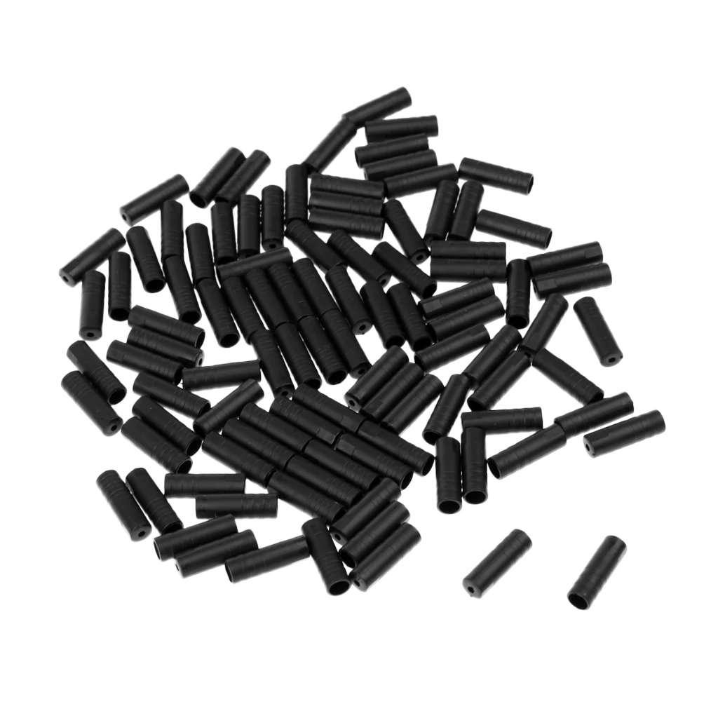 200Pcs Shifter Ferrules Bike Bicycle Cycling Shift Cable Housing End Cap 4mm Black