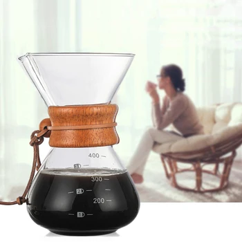 

400ml Classic Glass Coffee Pot with Water Drip Coffee Maker Reusable Coffee Tea Filter Tools