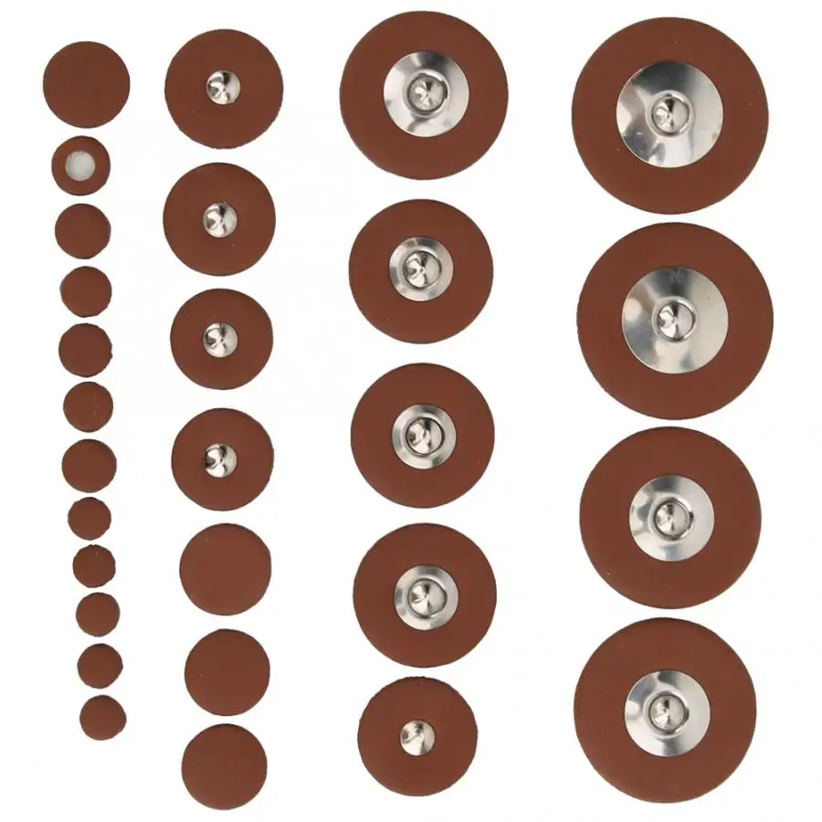 28pcs Multi Size Sax Leather Pads Replacement Set for Soprano Saxophone