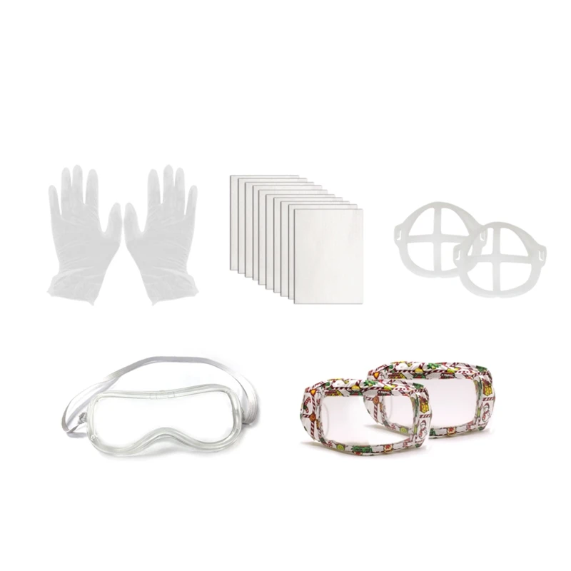 Рождественский набор защитных масок унисекс перчатки маска с очками внутренняя