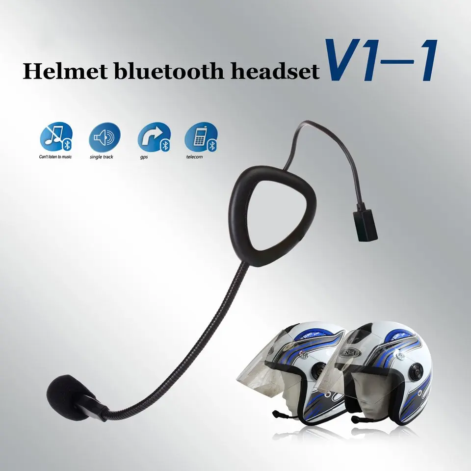 Горячая мотоциклетный шлем беспроводной Bluetooth 2,0 шлем гарнитура одиночное стерео наушники Динамик гарнитура для смартфона