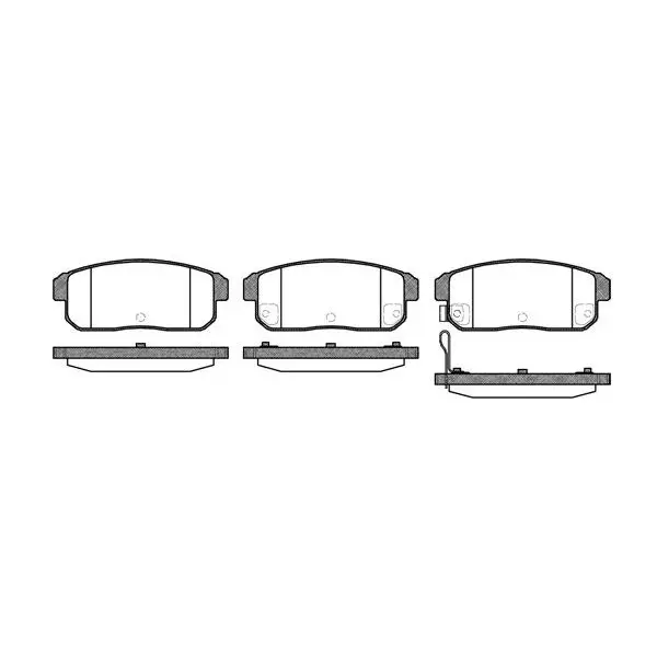 Колодки дисковые з.\ Mazda RX-8 2.6i 03 REMSA 088311