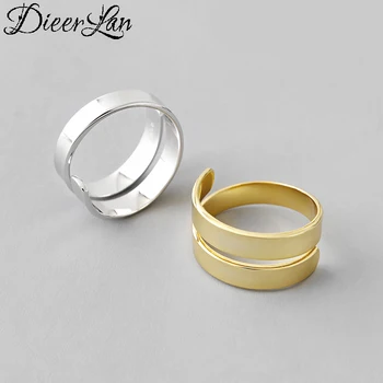 

Retro Vintage 925 Sterling Silver Multi-layer Chains Rings For Women Girls Valentines Gifts Gothic Rings
