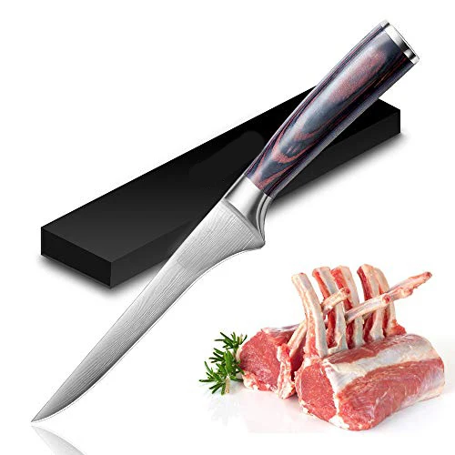 Нож для удаления костей из дамасской стали 6 дюймов|Кухонные ножи| |