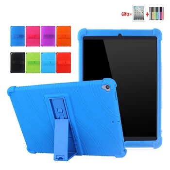 

Tablet Case For iPad Air3 10.5 Full Body Protect Adjustable Shockproof Shell Case For iPad Pro 10.5 Child Silicon Cover+Gifts