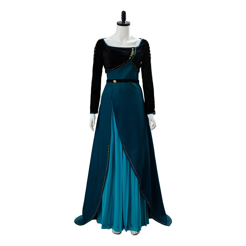 anna frozen dress green