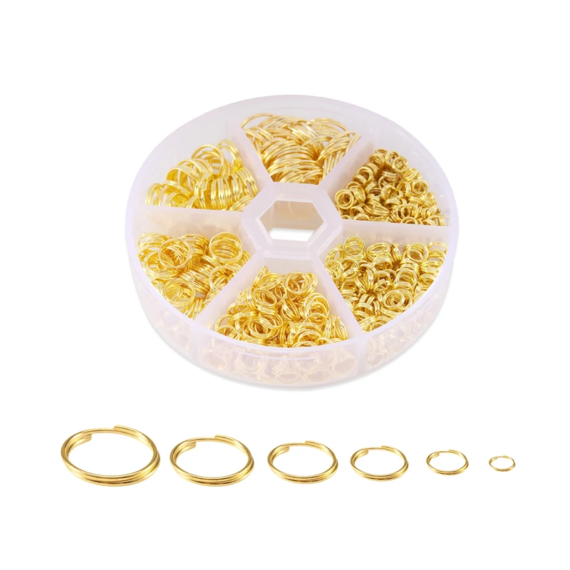 

690pcs/lot DIY Accessories Jump Rings Mixed Jump RingS 4mm 5mm 6mm 8mm 10mm 12mm Jump RingS For DIY Jewelry Making Findings