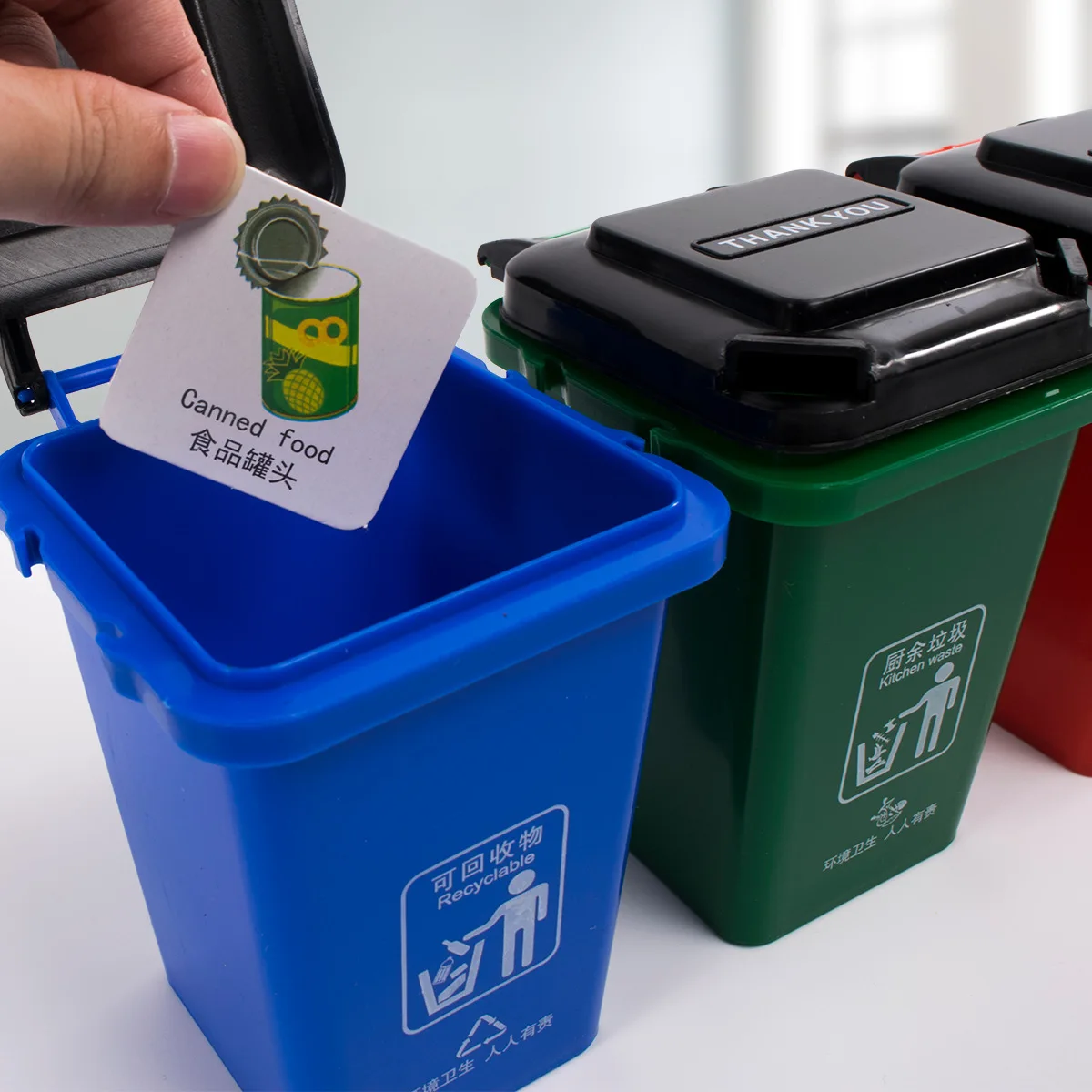 

[Lion ISHUAI] New Style Garbage Compartmental Toy Garbage Can Teaching Aids Children Puzzle Toy