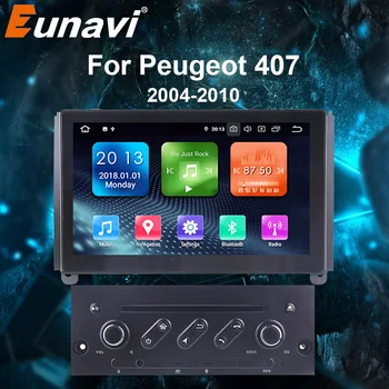 

Eunavi 1 din Android 9.0 Car dvd Player GPS Navigation for Peugeot 407 2004-2010 Multimedia Stereos auto radio NO 2din CD DVD